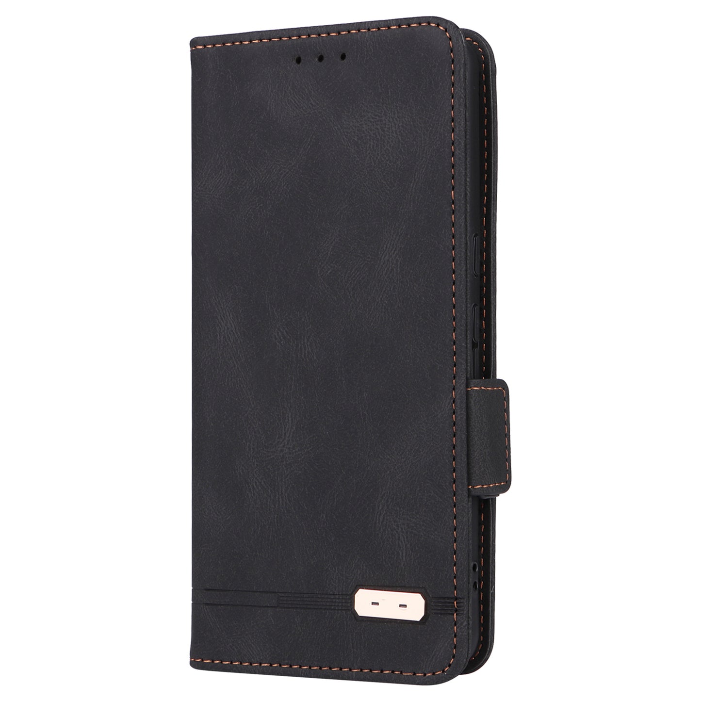 For Google Pixel 8 Pro Anti-scratch Wallet Stand Cover Hardware Decor PU Leather Phone Case