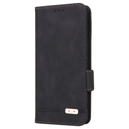 For Google Pixel 8 Pro Anti-scratch Wallet Stand Cover Hardware Decor PU Leather Phone Case