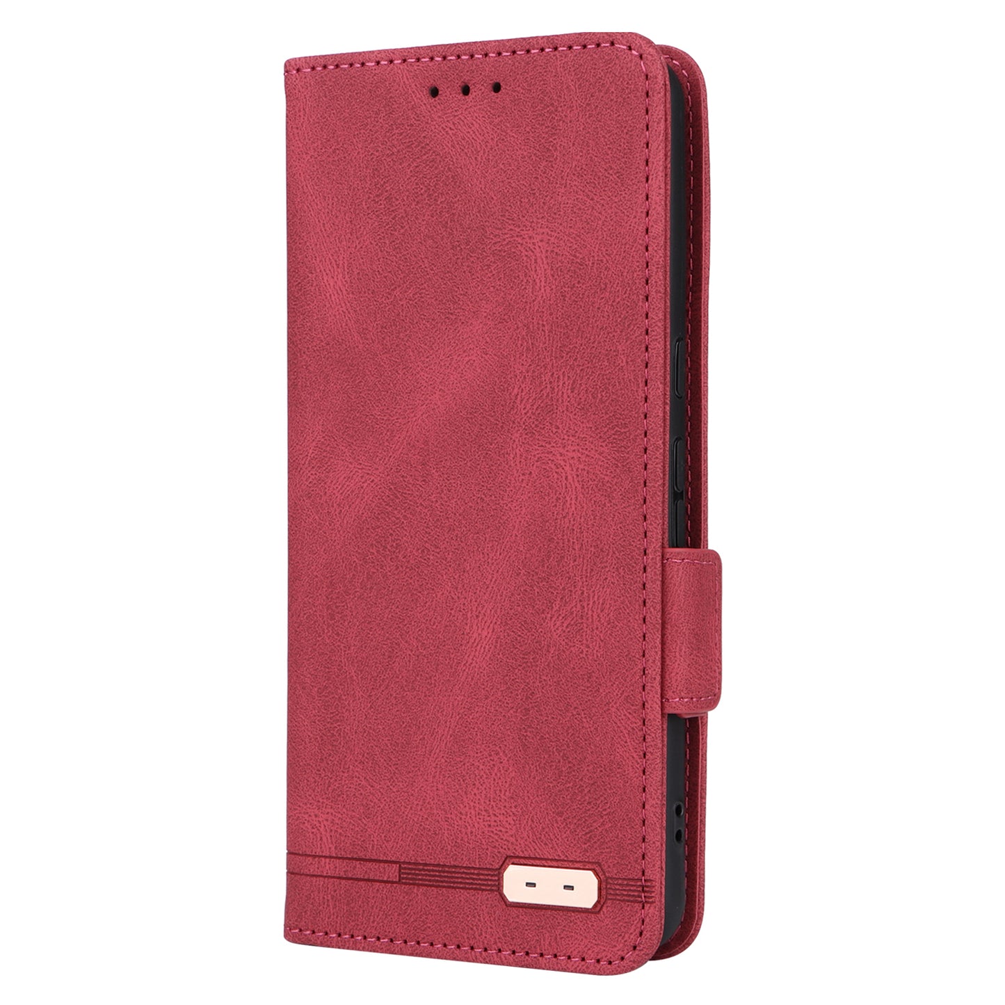 For Google Pixel 8 Pro Anti-scratch Wallet Stand Cover Hardware Decor PU Leather Phone Case