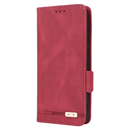 For Google Pixel 8 Pro Anti-scratch Wallet Stand Cover Hardware Decor PU Leather Phone Case