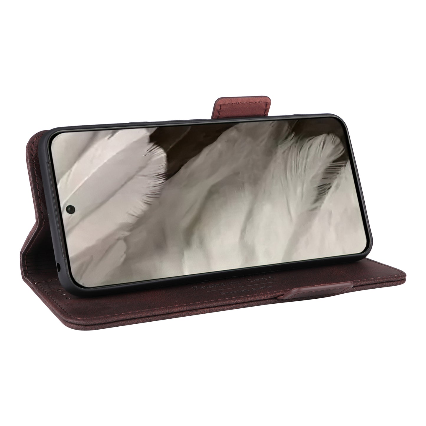 For Google Pixel 8 Hardware Decor PU Leather Phone Case Wallet Stand Phone Cover