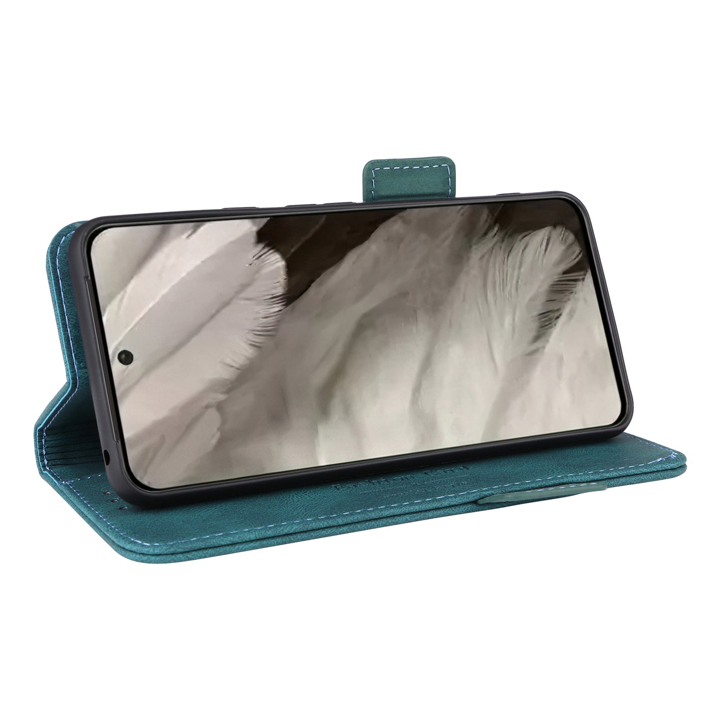 For Google Pixel 8 Hardware Decor PU Leather Phone Case Wallet Stand Phone Cover