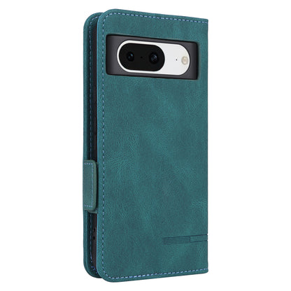 For Google Pixel 8 Hardware Decor PU Leather Phone Case Wallet Stand Phone Cover