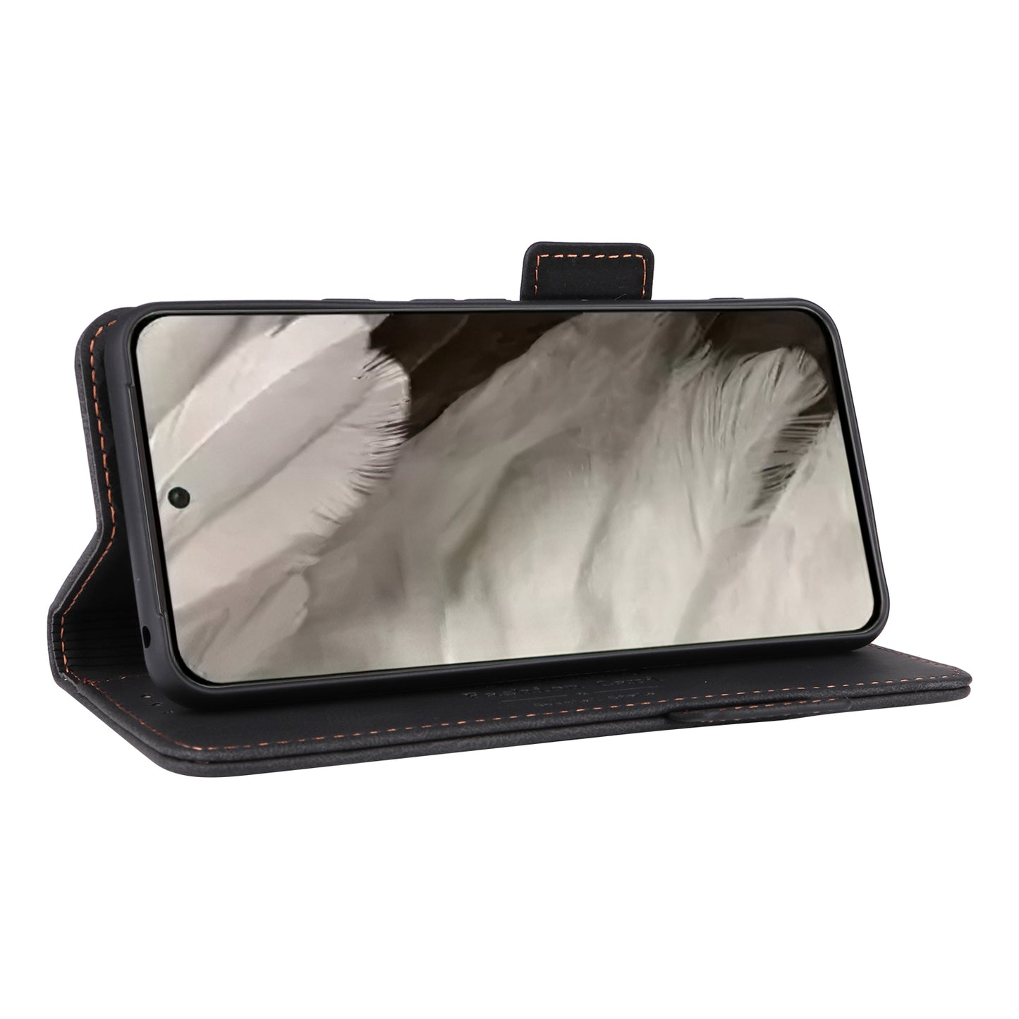 For Google Pixel 8 Hardware Decor PU Leather Phone Case Wallet Stand Phone Cover