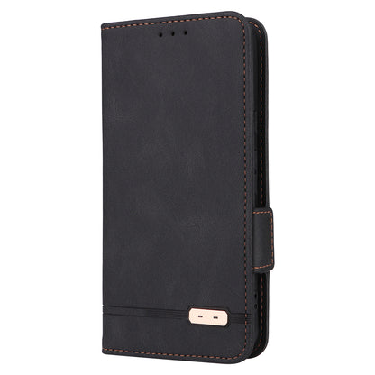 For Google Pixel 8 Hardware Decor PU Leather Phone Case Wallet Stand Phone Cover