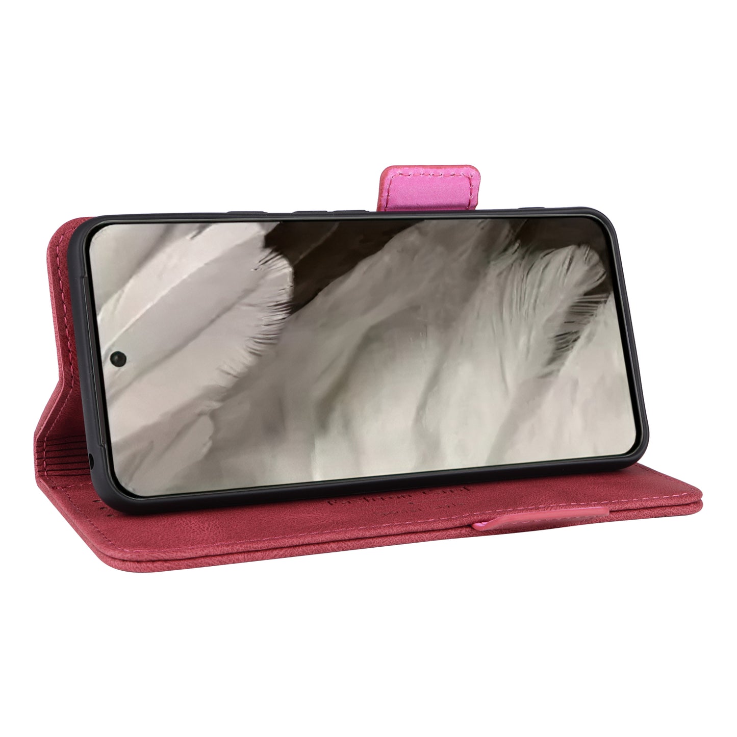 For Google Pixel 8 Hardware Decor PU Leather Phone Case Wallet Stand Phone Cover