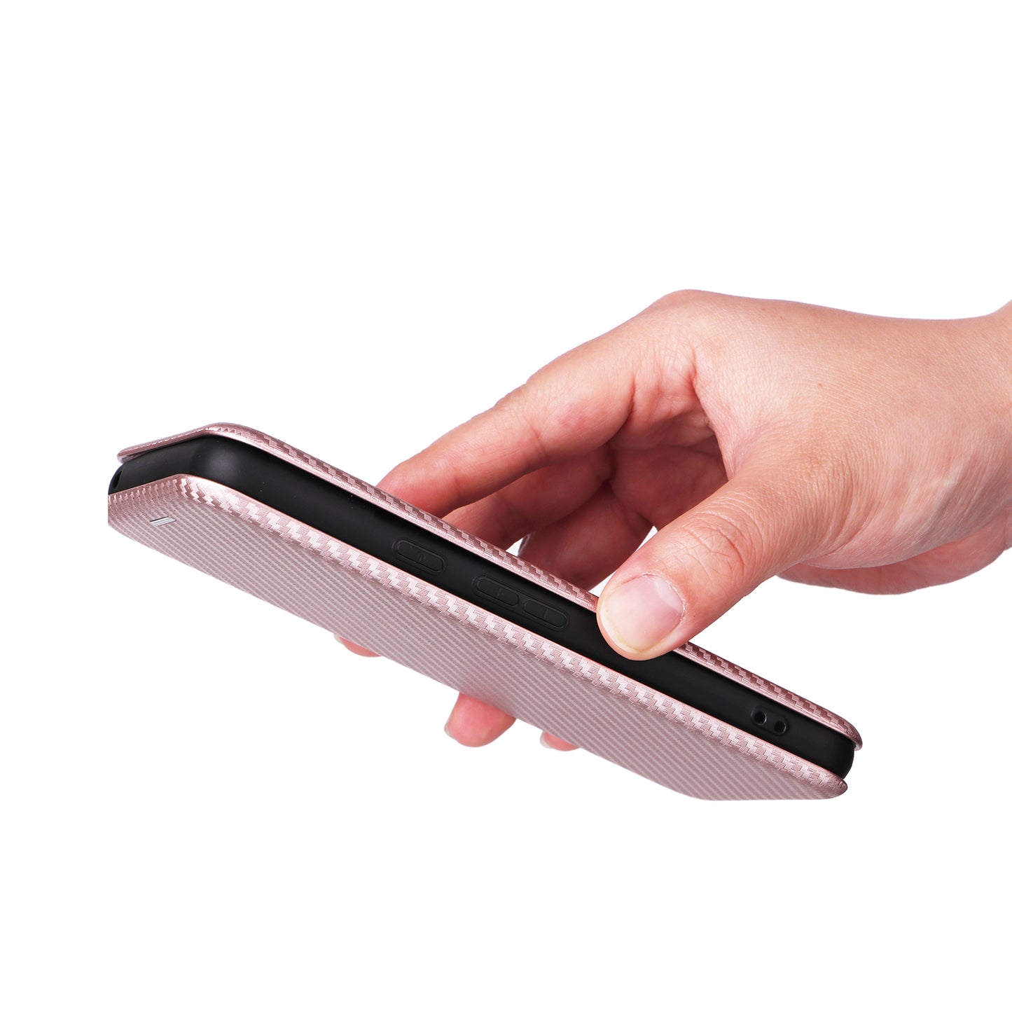 For Google Pixel 8 Carbon Fiber Texture Card Holder PU Leather Phone Case Flip Folio Stand Phone Cover