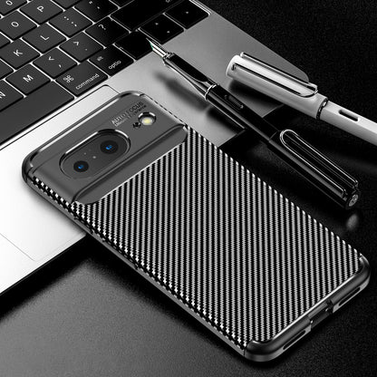 Anti-drop Phone TPU Case for Google Pixel 8 , Carbon Fiber Texture Protective Phone Cover