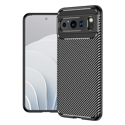 TPU Phone Case for Google Pixel 8 Pro , Carbon Fiber Texture Anti-scratch Mobile Phone Cover