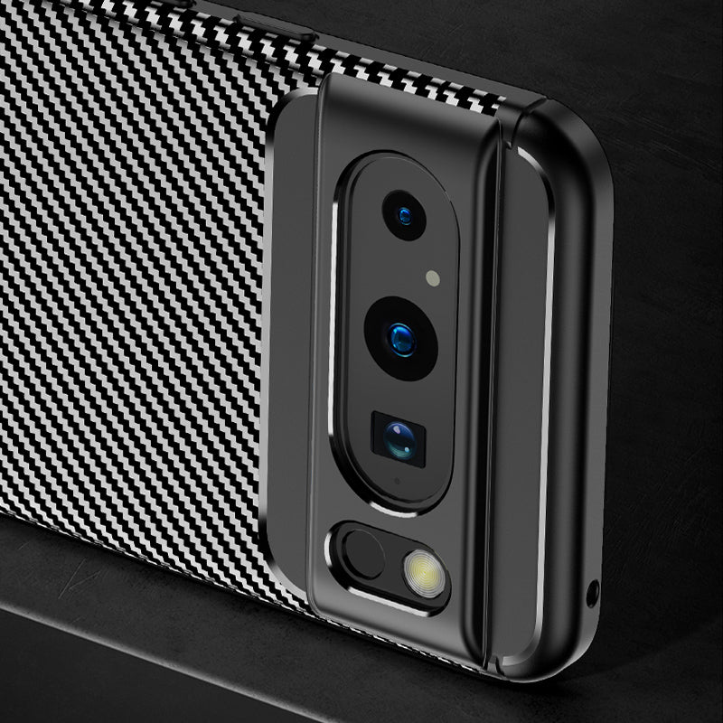 TPU Phone Case for Google Pixel 8 Pro , Carbon Fiber Texture Anti-scratch Mobile Phone Cover