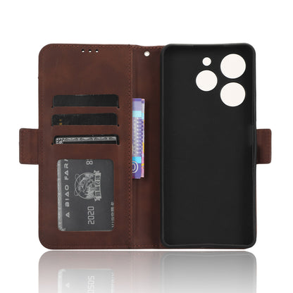 Wallet Phone Shell for Tecno Spark 10 Pro / KI7 Leather Flip Cover Multiple Card Slots Phone Case with Stand