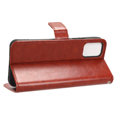 Wallet Phone Case for Nokia C32 PU Leather Flip Cover Crazy Horse Texture Stand Shockproof Cover