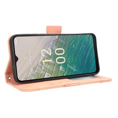 For Nokia C32 Flip Design PU Leather Phone Case Stand Multiple Card Slots Wallet Phone Cover