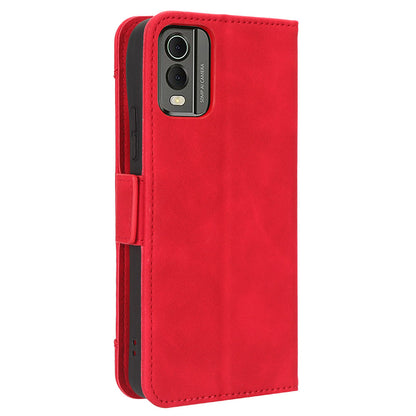 For Nokia C32 Flip Design PU Leather Phone Case Stand Multiple Card Slots Wallet Phone Cover