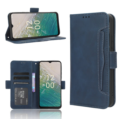 For Nokia C32 Flip Design PU Leather Phone Case Stand Multiple Card Slots Wallet Phone Cover