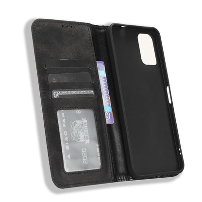 For Nokia C32 Retro Texture PU Leather Wallet Cell Phone Case Folio Stand Protective Cover