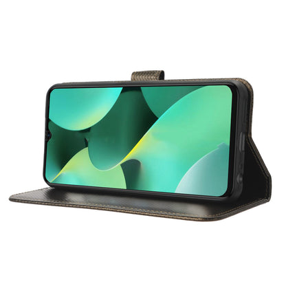 For Tecno Spark 10C 4G PU Leather+TPU Cell Phone Cover Diamond Texture Flip Stand Wallet Case