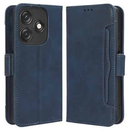 For Tecno Spark 10C 4G Wallet Phone Cover PU Leather Phone Stand Case with Multiple Card Slots