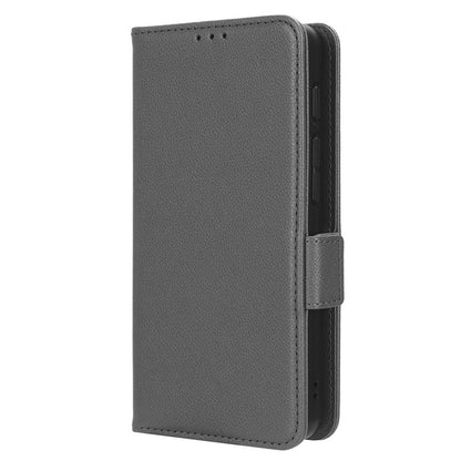 For Boost Mobile Celero 5G+ PU Leather Wallet Litchi Texture Protective Case Stand Phone Cover with Strap