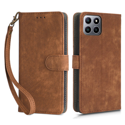 For Boost Mobile Celero 5G+ RFID Blocking Leather Case Wallet Stand Phone Cover with Strap