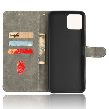 For Boost Mobile Celero 5G+ RFID Blocking Leather Case Wallet Stand Phone Cover with Strap