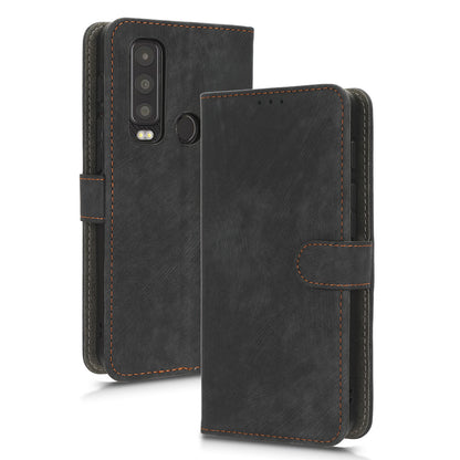 For Motorola Defy 2 5G / Cat S75 5G Phone Wallet Cover PU Leather RFID Blocking Stand Case with Strap