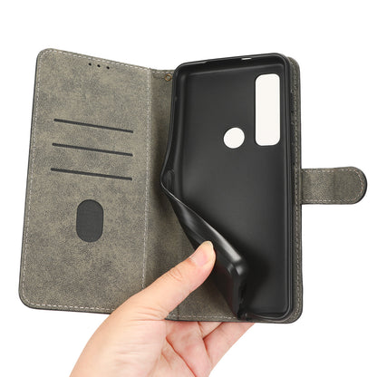 For Motorola Defy 2 5G / Cat S75 5G Phone Wallet Cover PU Leather RFID Blocking Stand Case with Strap