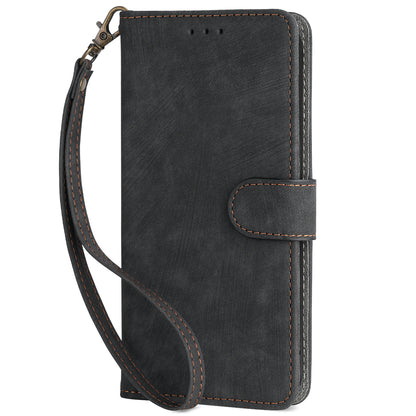 For Motorola Defy 2 5G / Cat S75 5G Phone Wallet Cover PU Leather RFID Blocking Stand Case with Strap