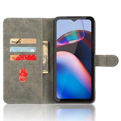 For Motorola Defy 2 5G / Cat S75 5G Phone Wallet Cover PU Leather RFID Blocking Stand Case with Strap