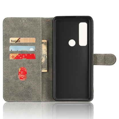 For Motorola Defy 2 5G / Cat S75 5G Phone Wallet Cover PU Leather RFID Blocking Stand Case with Strap
