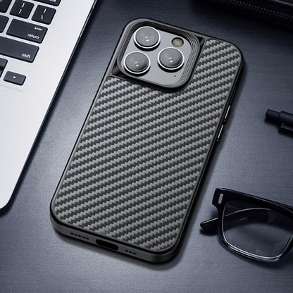 Magnetic Case for iPhone 14 Pro Max Aramid Fiber + TPU Carbon Fiber Texture Phone Cover