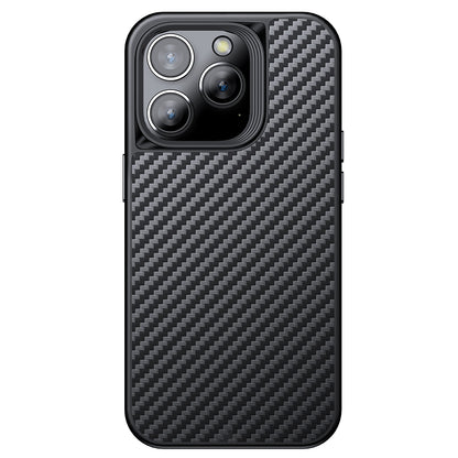 Magnetic Case for iPhone 14 Pro Max Aramid Fiber + TPU Carbon Fiber Texture Phone Cover