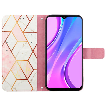 YB Pattern Printing Leather Series-6 Leather Case for Xiaomi 13 Lite / Civi 2 5G Marble Pattern Wallet Stand Anti-drop Cover