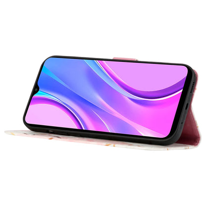 YB Pattern Printing Leather Series-6 Leather Case for Xiaomi 13 Lite / Civi 2 5G Marble Pattern Wallet Stand Anti-drop Cover