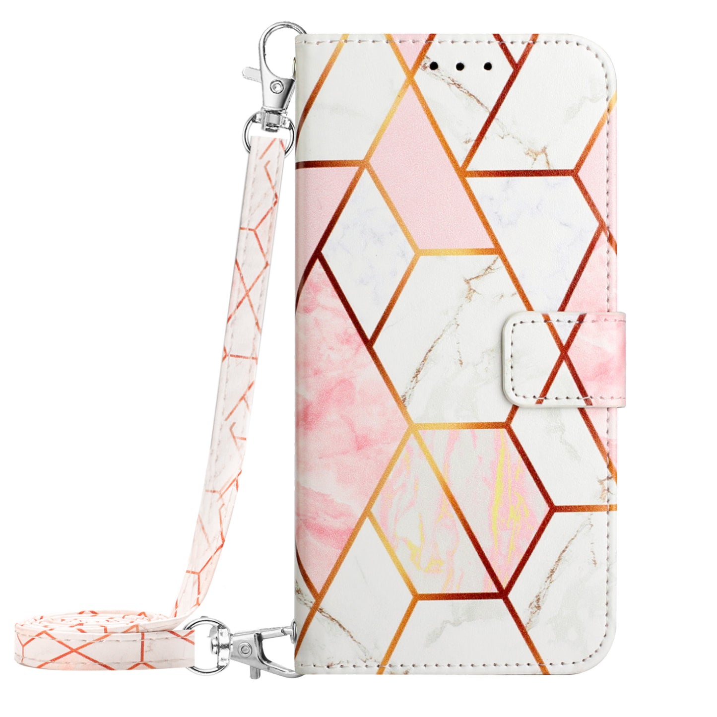 YB Pattern Printing Leather Series-6 Leather Case for Xiaomi 13 Lite / Civi 2 5G Marble Pattern Wallet Stand Anti-drop Cover