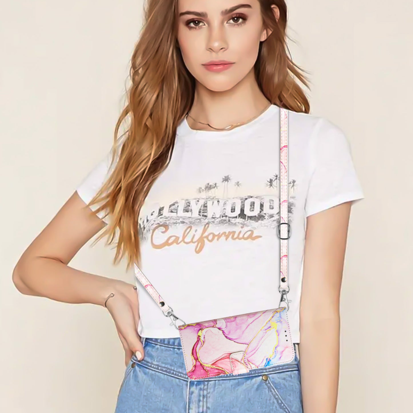 YB Pattern Printing Leather Series-6 Leather Case for Xiaomi 13 Lite / Civi 2 5G Marble Pattern Wallet Stand Anti-drop Cover