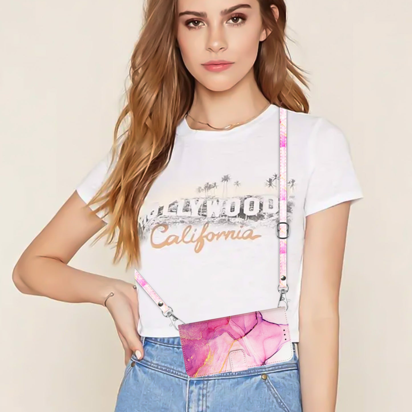 YB Pattern Printing Leather Series-6 Leather Case for Xiaomi 13 Lite / Civi 2 5G Marble Pattern Wallet Stand Anti-drop Cover