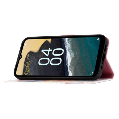 YB Pattern Printing Leather Series-5 Flip Cover for Nokia G22 , Marble Pattern Wallet Stand Protective Phone Case