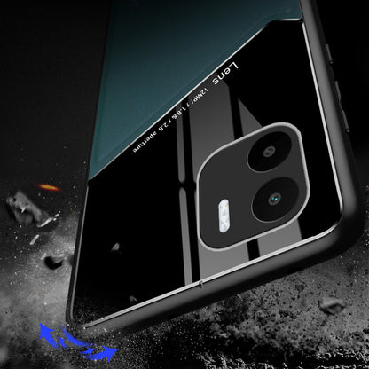 For Xiaomi Redmi A1 4G / A2 4G Magnetic Car Mount Phone Case PU Leather Coated TPU + PC Cover