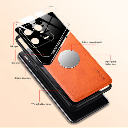 Anti-Dorp Slim Case for Xiaomi 13 Pro 5G TPU PC PU Leather Phone Case Support Magnetic Car Mount