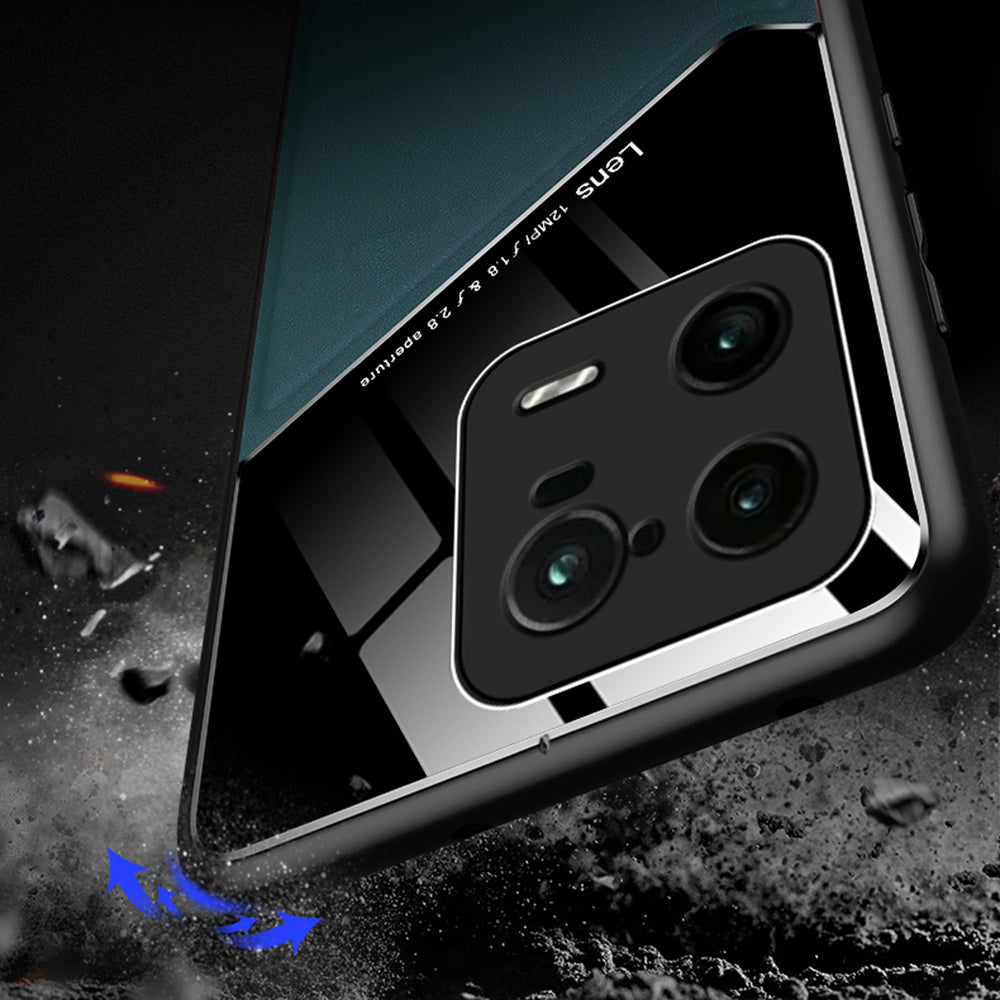 Anti-Dorp Slim Case for Xiaomi 13 Pro 5G TPU PC PU Leather Phone Case Support Magnetic Car Mount