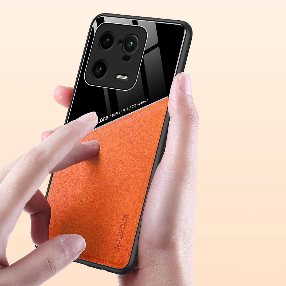 Anti-Dorp Slim Case for Xiaomi 13 Pro 5G TPU PC PU Leather Phone Case Support Magnetic Car Mount