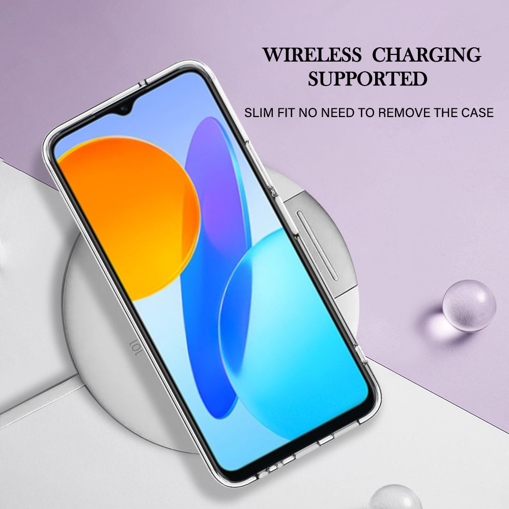 YB IMD Series-16 Style E Marble Pattern TPU Case for Honor X8 5G , Electroplating 2.0mm IMD Phone Cover