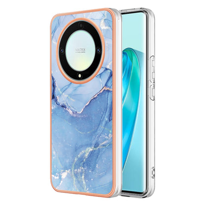 YB IMD Series-16 Style E TPU Phone Case for Honor X9a 5G / Magic5 Lite 5G / X40 5G , Marble Pattern 2.0mm IMD Electroplating Cover