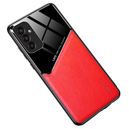 TPU + PC + PU Leather Case for Samsung Galaxy M13 4G Protective Cover Anti-Drop Phone Case Support Magnetic Car Mount