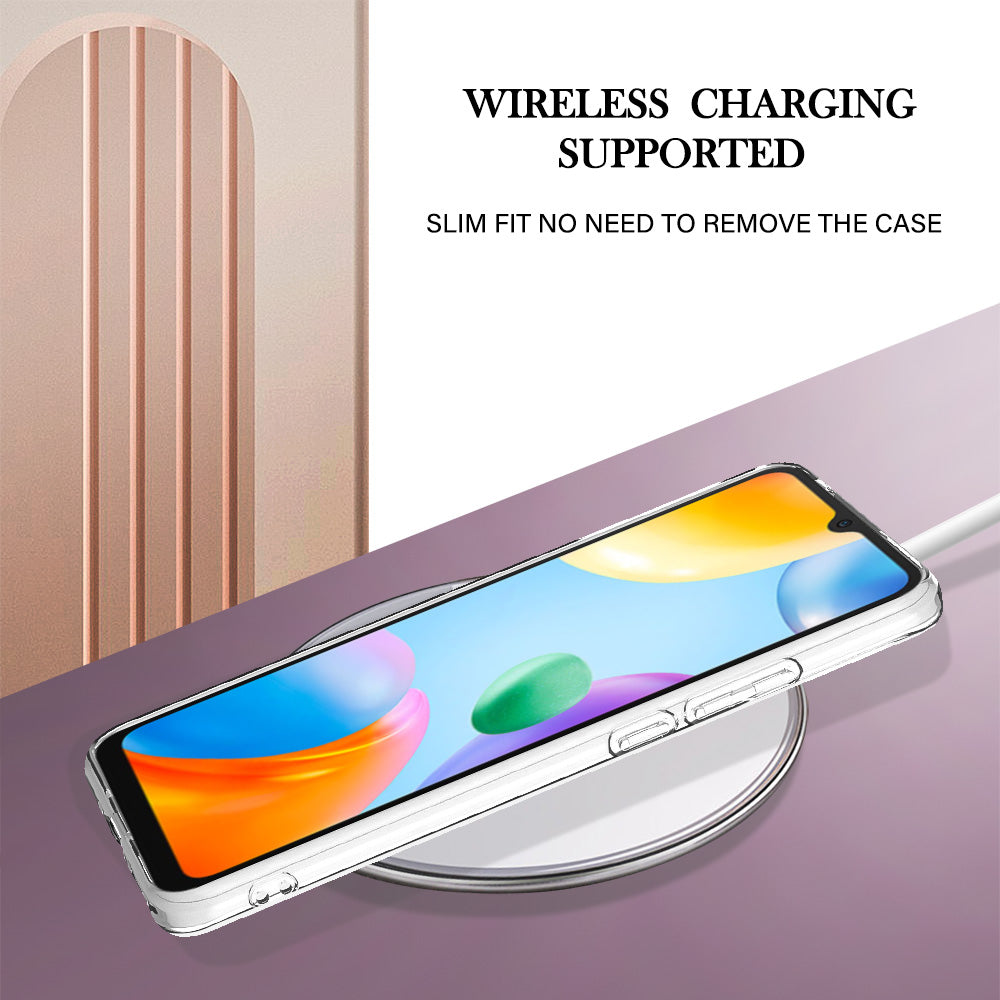 YB IMD Series-2 Electroplating Cover for Xiaomi Redmi 10C 4G IMD Marble Pattern Phone Case TPU Shell