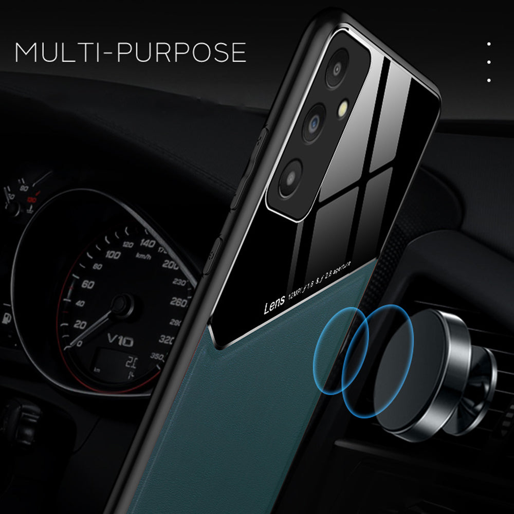 Protective Case for Samsung Galaxy A14 5G / 4G TPU + PC + PU Leather Shockproof Phone Cover Support Magnetic Car Mount