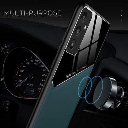 Protective Case for Samsung Galaxy A14 5G / 4G TPU + PC + PU Leather Shockproof Phone Cover Support Magnetic Car Mount