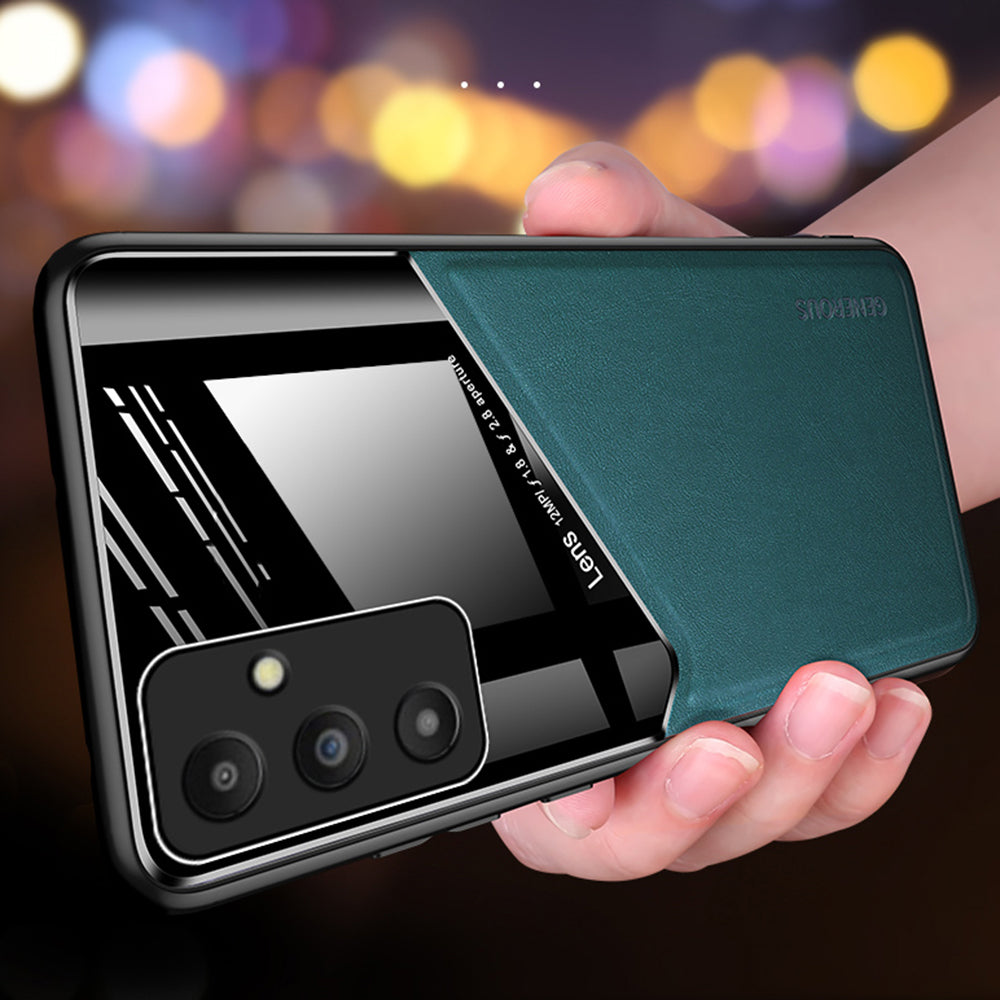 Protective Case for Samsung Galaxy A14 5G / 4G TPU + PC + PU Leather Shockproof Phone Cover Support Magnetic Car Mount