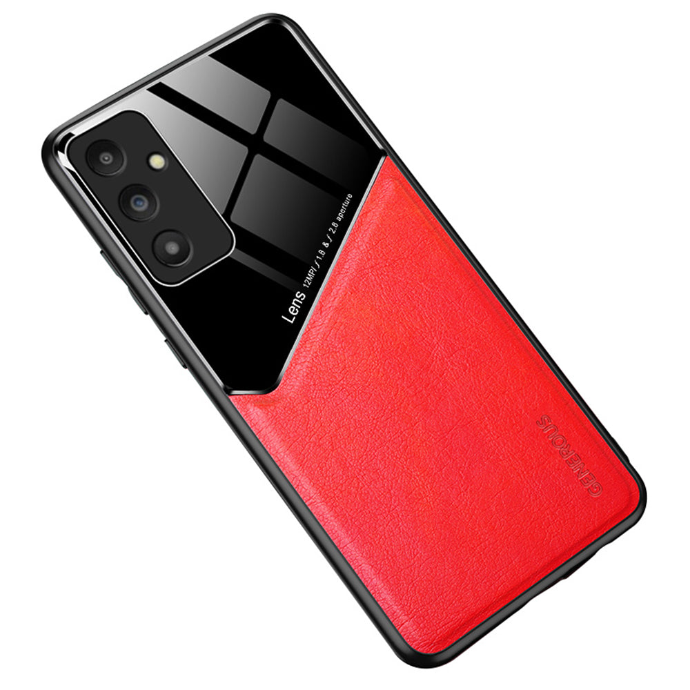 Protective Case for Samsung Galaxy A14 5G / 4G TPU + PC + PU Leather Shockproof Phone Cover Support Magnetic Car Mount